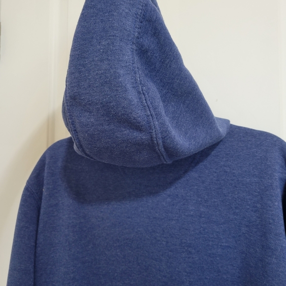 Carhartt K288 H53 Scout Blue Heather Midweight Hooded Logo Sweatshirt L - Picture 10 of 13